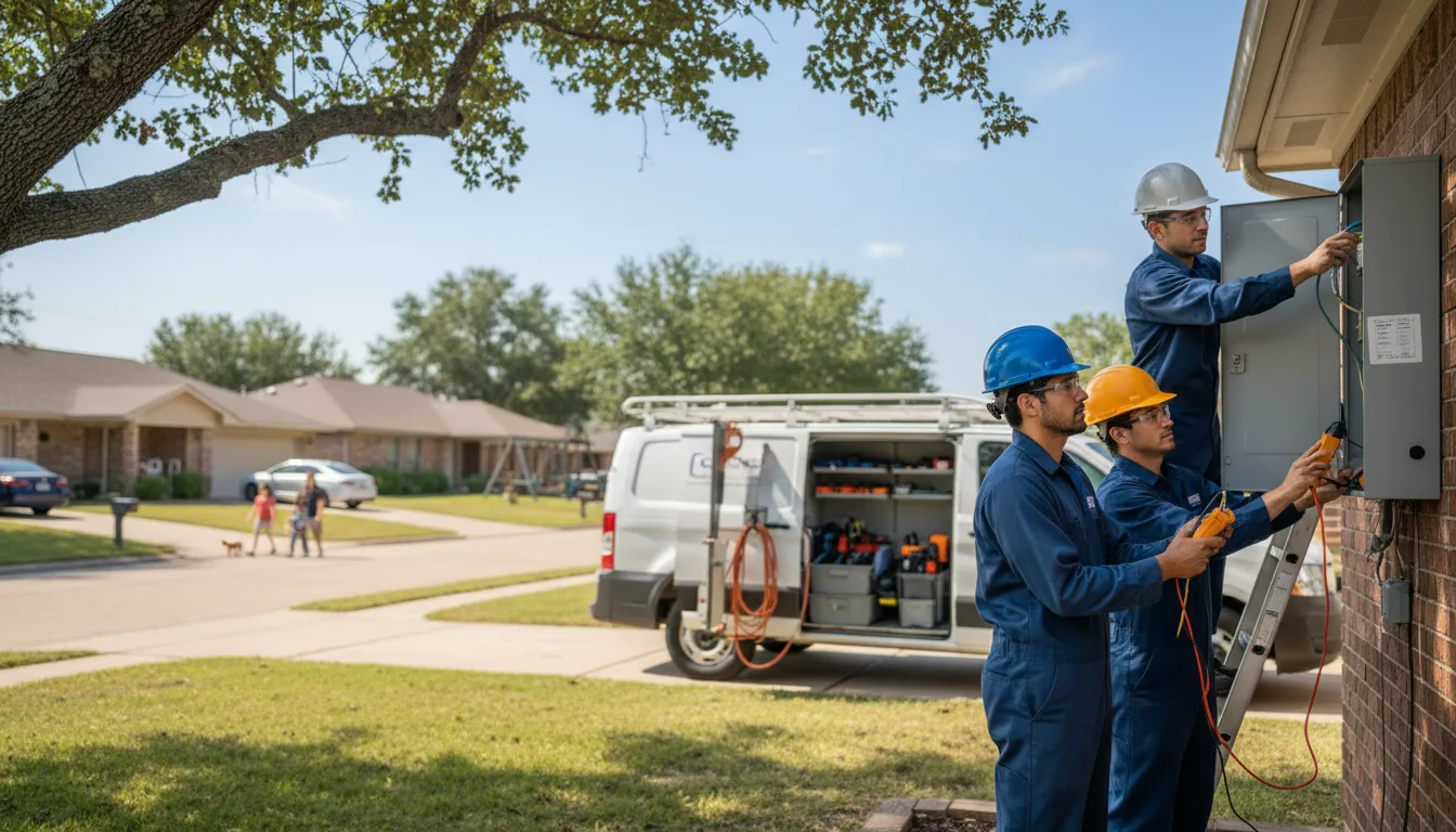 Certified electrician providing emergency electrical services in Depew, OK